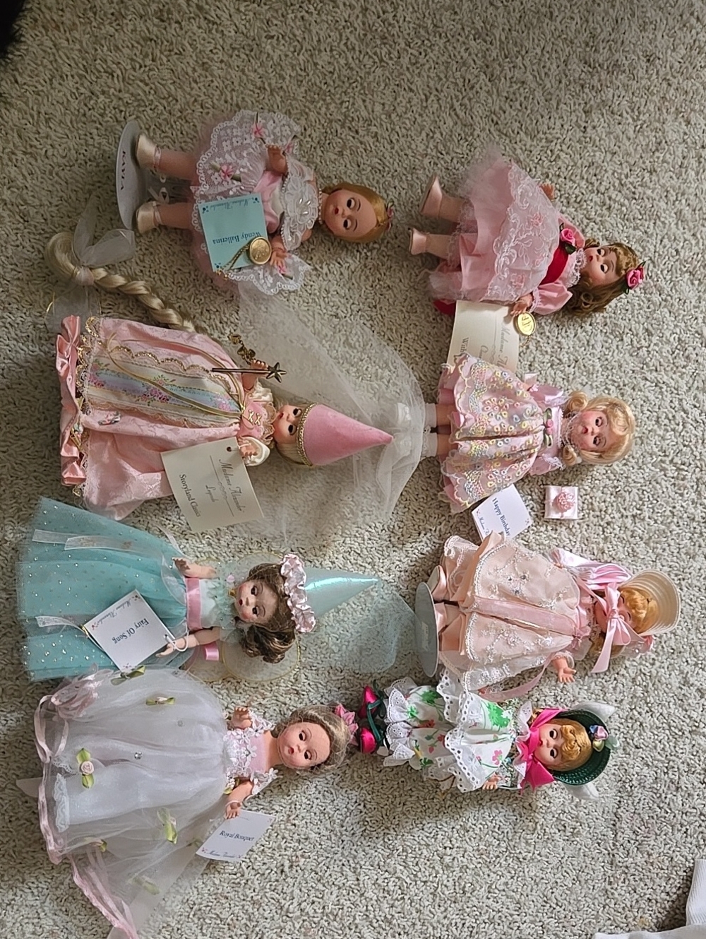 8 Madame Alexander Porcelain Doll Collection
